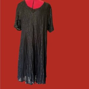 Black Goth Lace Vintage Dress 3X